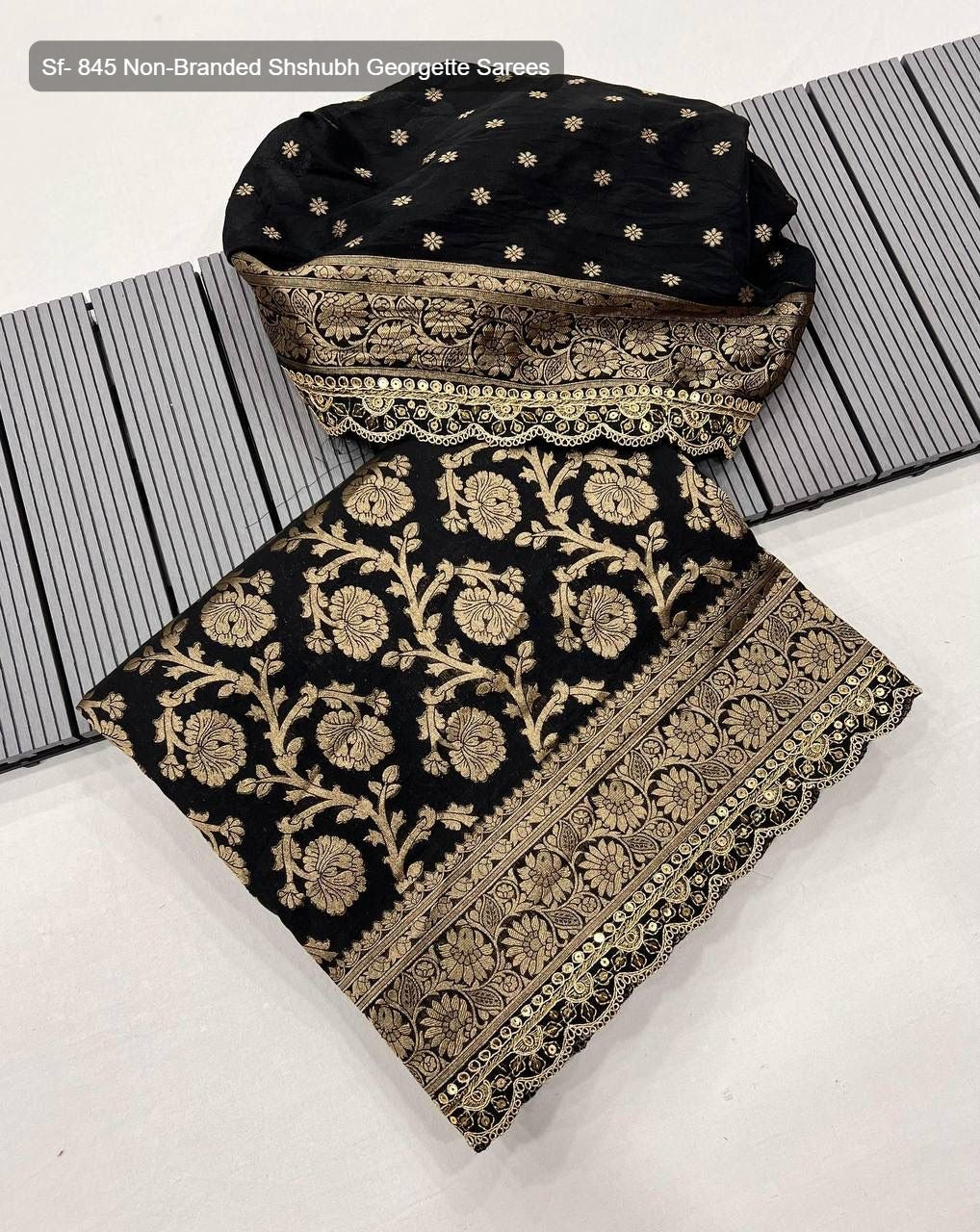 Sf- 845 Non-Branded Shshubh Georgette Sarees