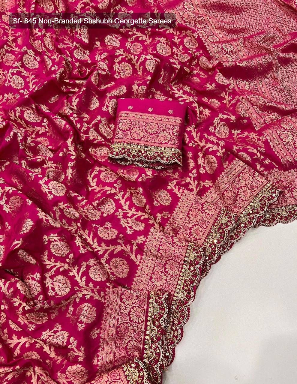 Sf- 845 Non-Branded Shshubh Georgette Sarees