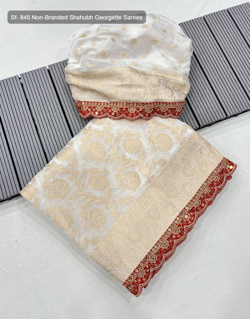 Sf- 845 Non-Branded Shshubh Georgette Sarees
