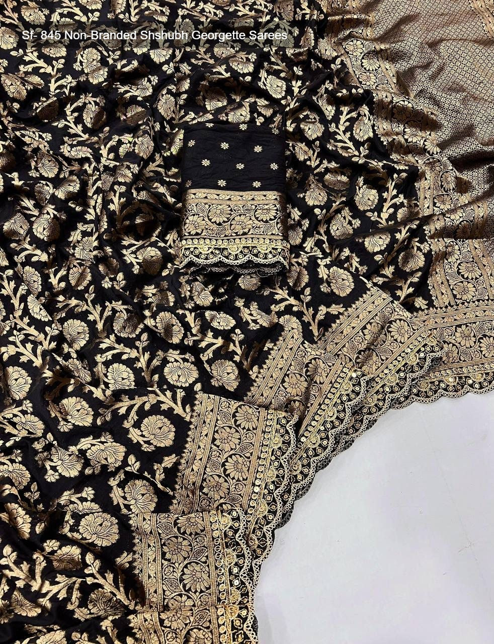Sf- 845 Non-Branded Shshubh Georgette Sarees