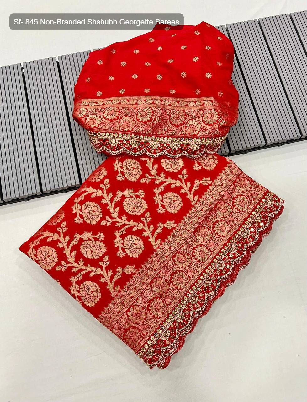 Sf- 845 Non-Branded Shshubh Georgette Sarees
