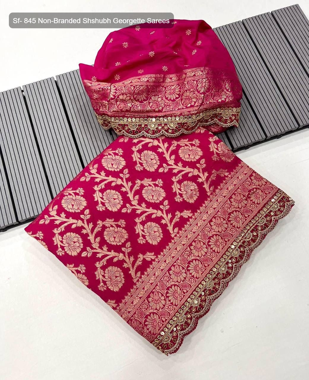 Sf- 845 Non-Branded Shshubh Georgette Sarees