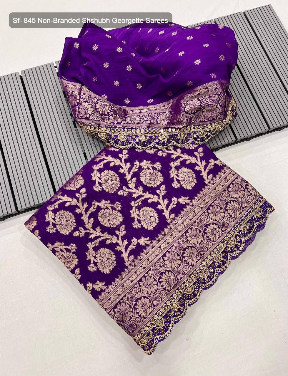 Sf- 845 Non-Branded Shshubh Georgette Sarees