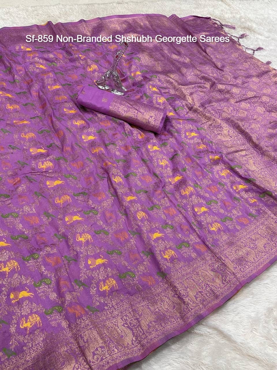 Sf-859 Non-Branded Shshubh Georgette Sarees