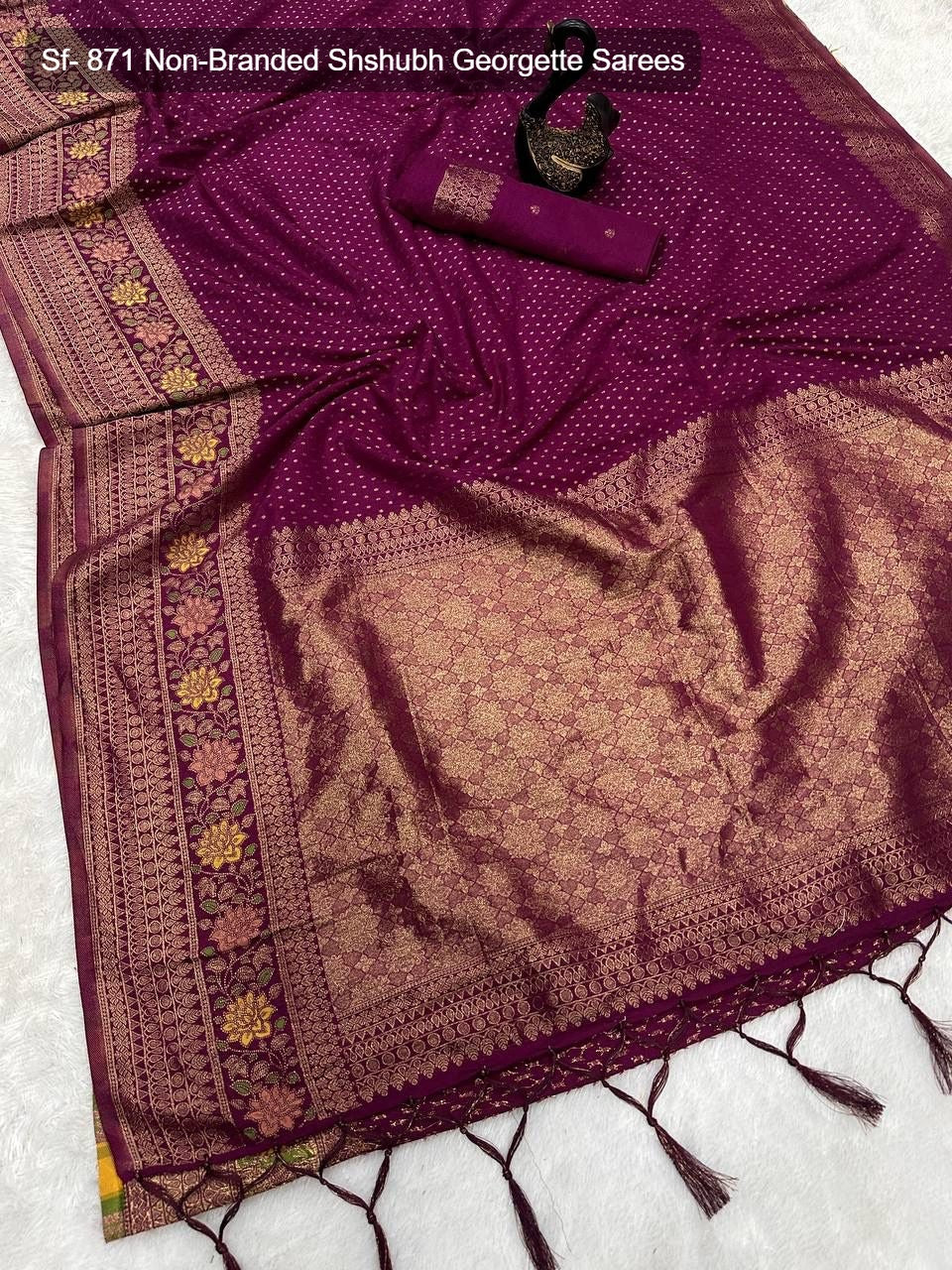 Sf- 871 Non-Branded Shshubh Georgette Sarees