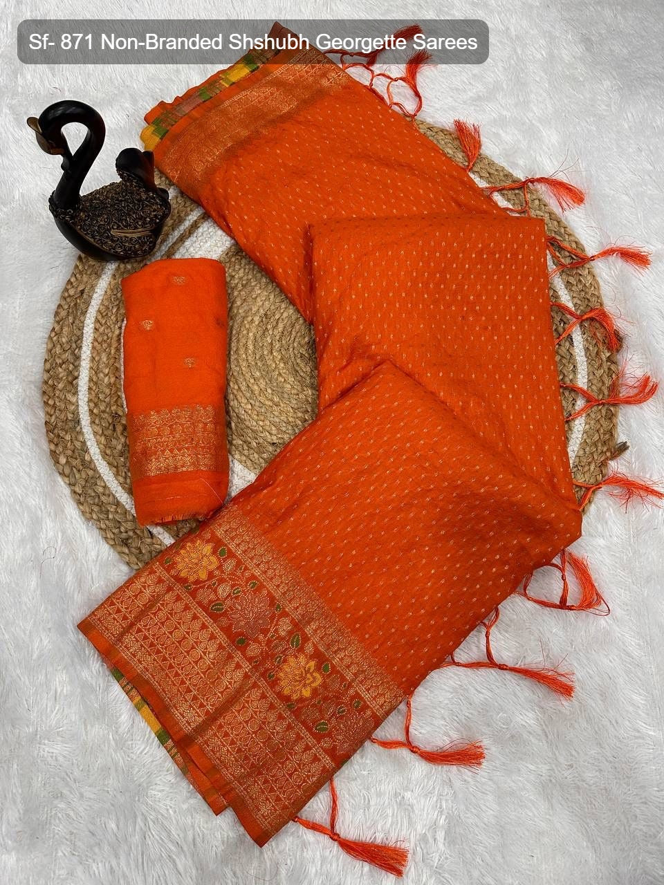 Sf- 871 Non-Branded Shshubh Georgette Sarees