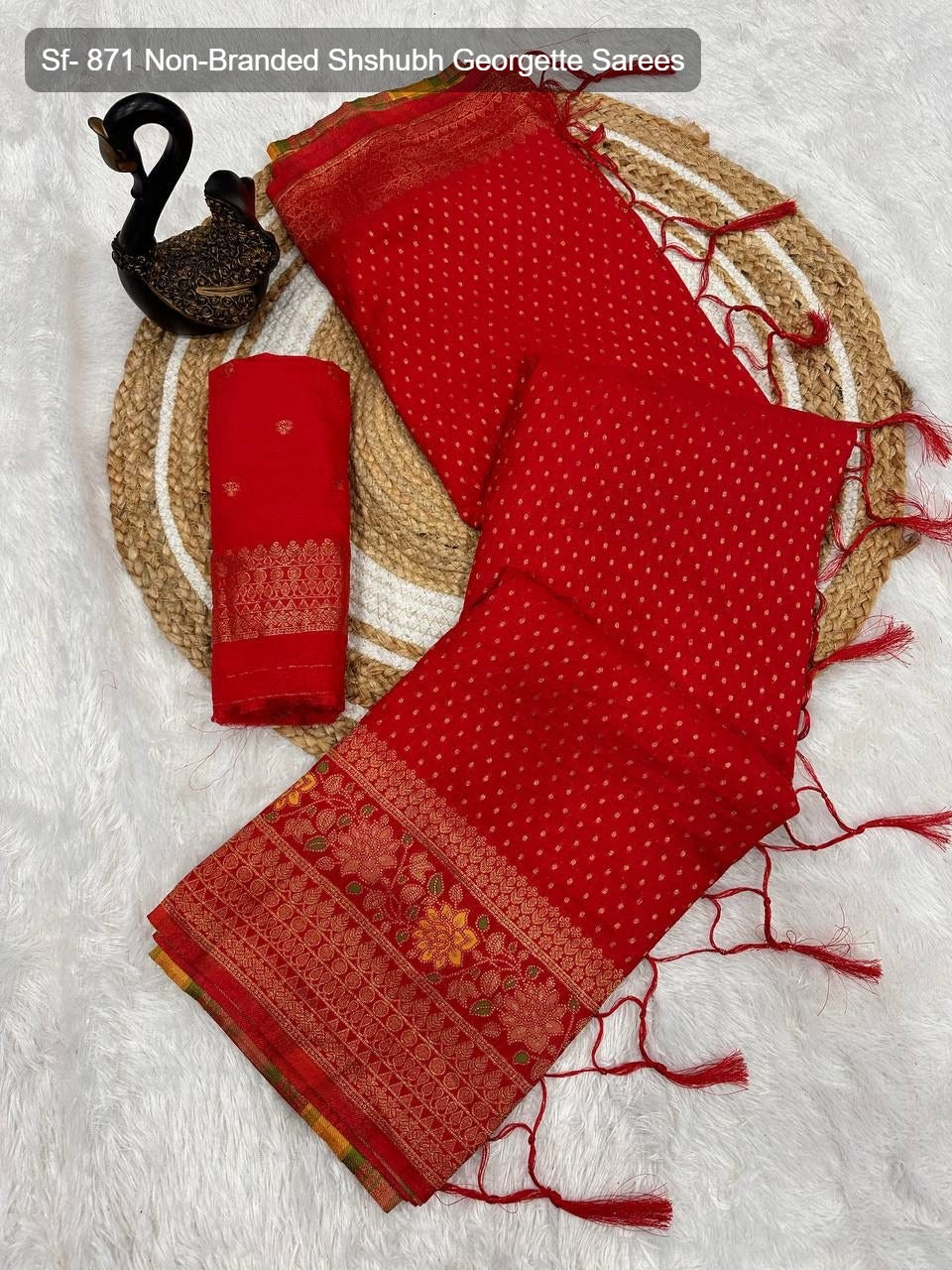 Sf- 871 Non-Branded Shshubh Georgette Sarees