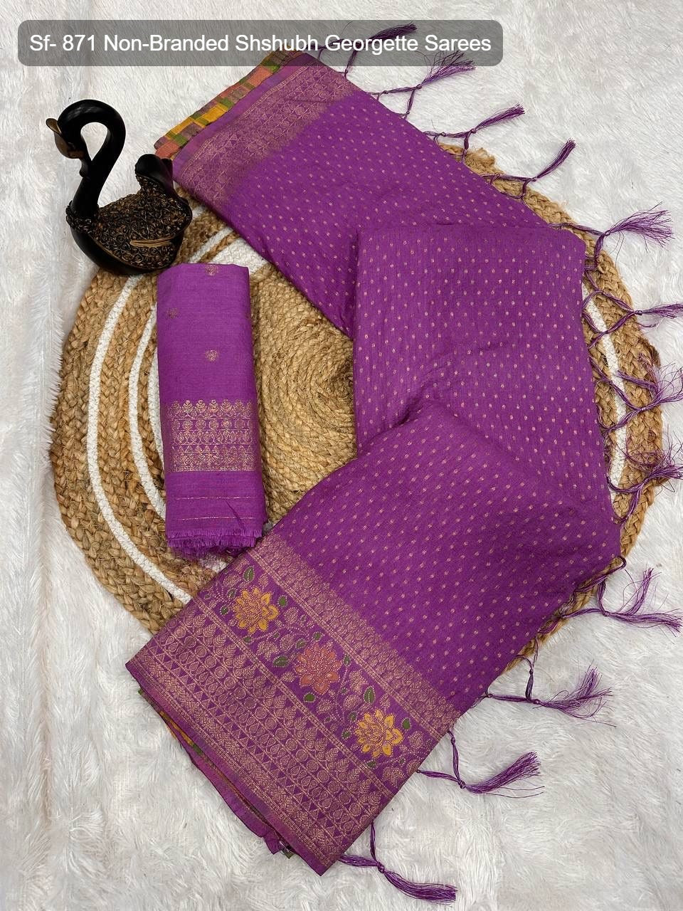 Sf- 871 Non-Branded Shshubh Georgette Sarees