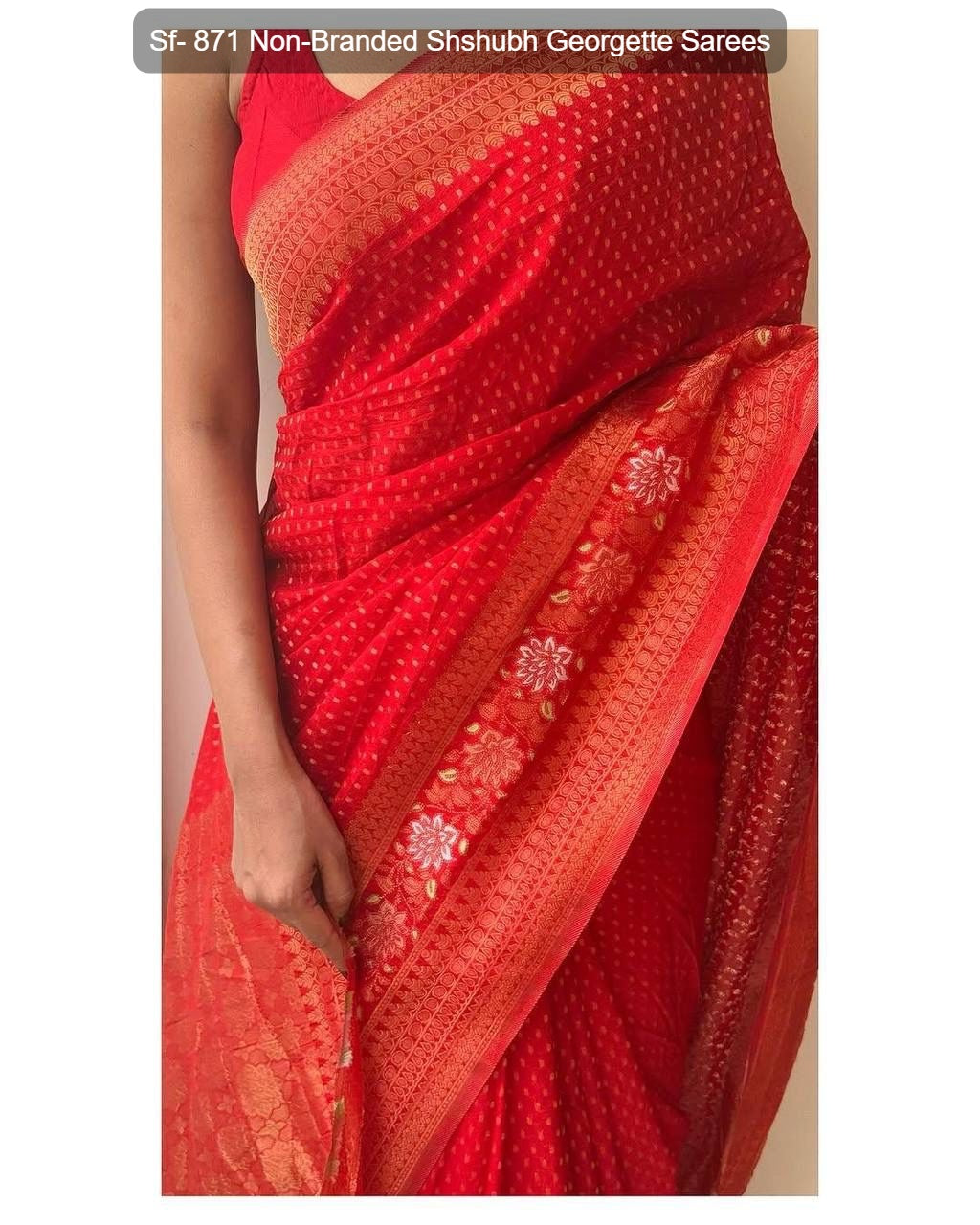 Sf- 871 Non-Branded Shshubh Georgette Sarees
