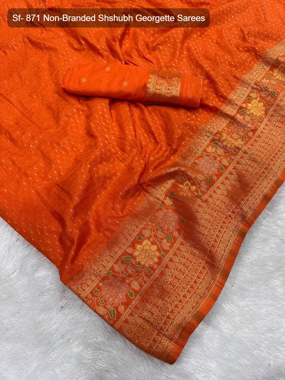 Sf- 871 Non-Branded Shshubh Georgette Sarees