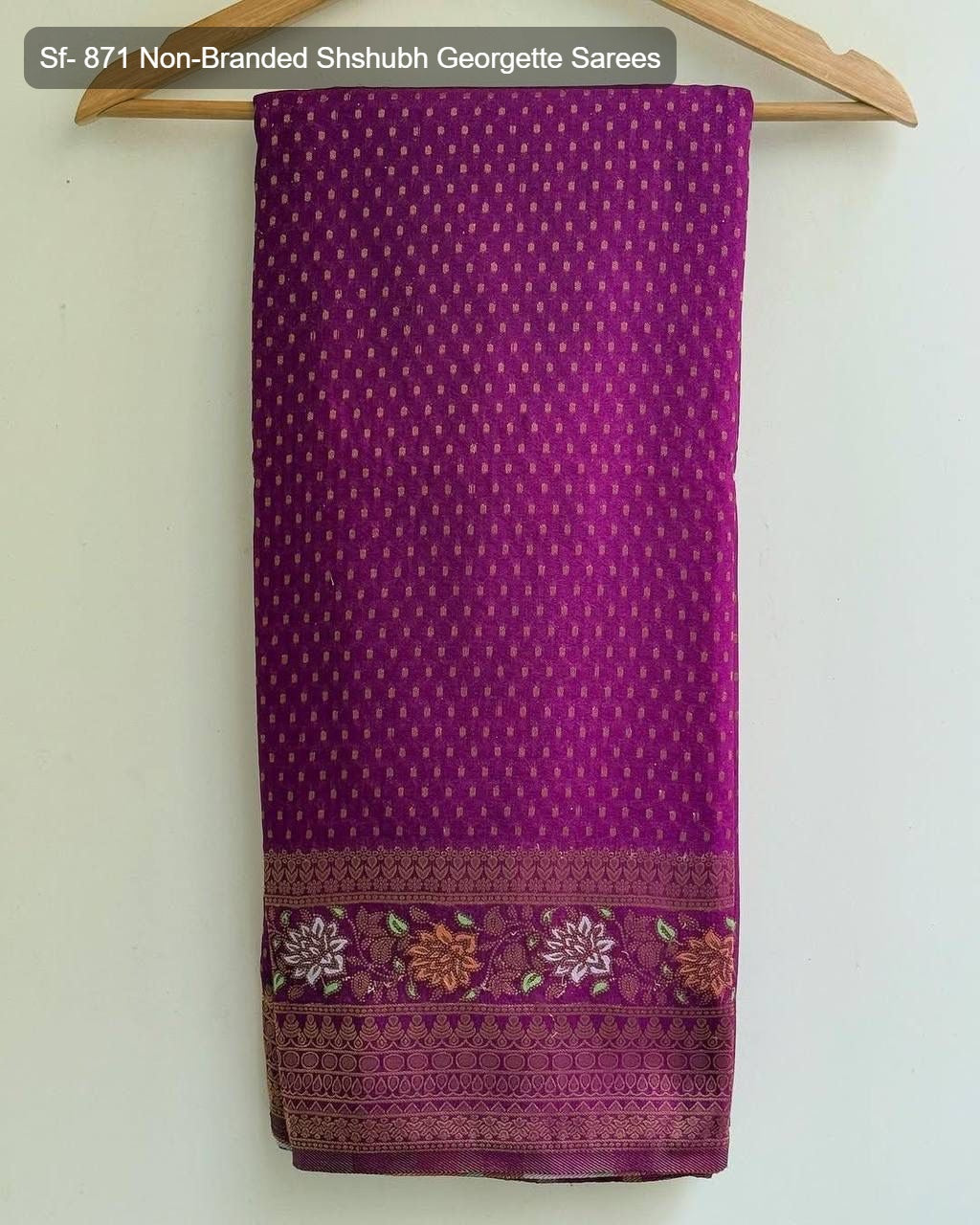 Sf- 871 Non-Branded Shshubh Georgette Sarees