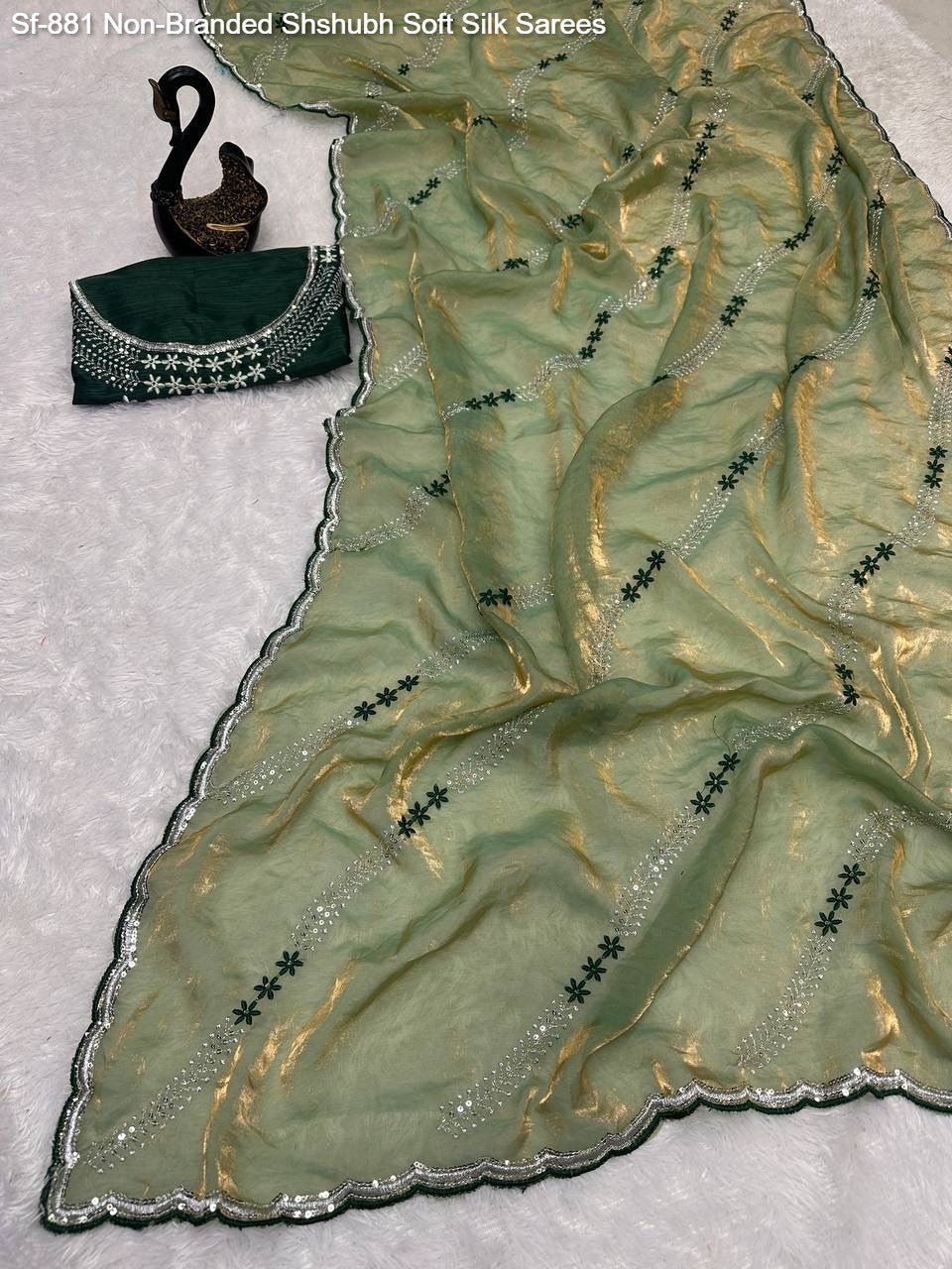 Sf-881 Non-Branded Shshubh Soft Silk Sarees