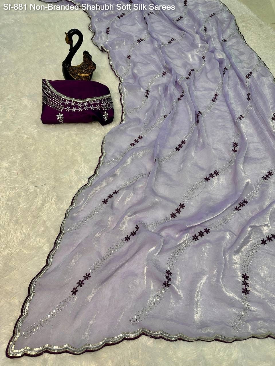 Sf-881 Non-Branded Shshubh Soft Silk Sarees