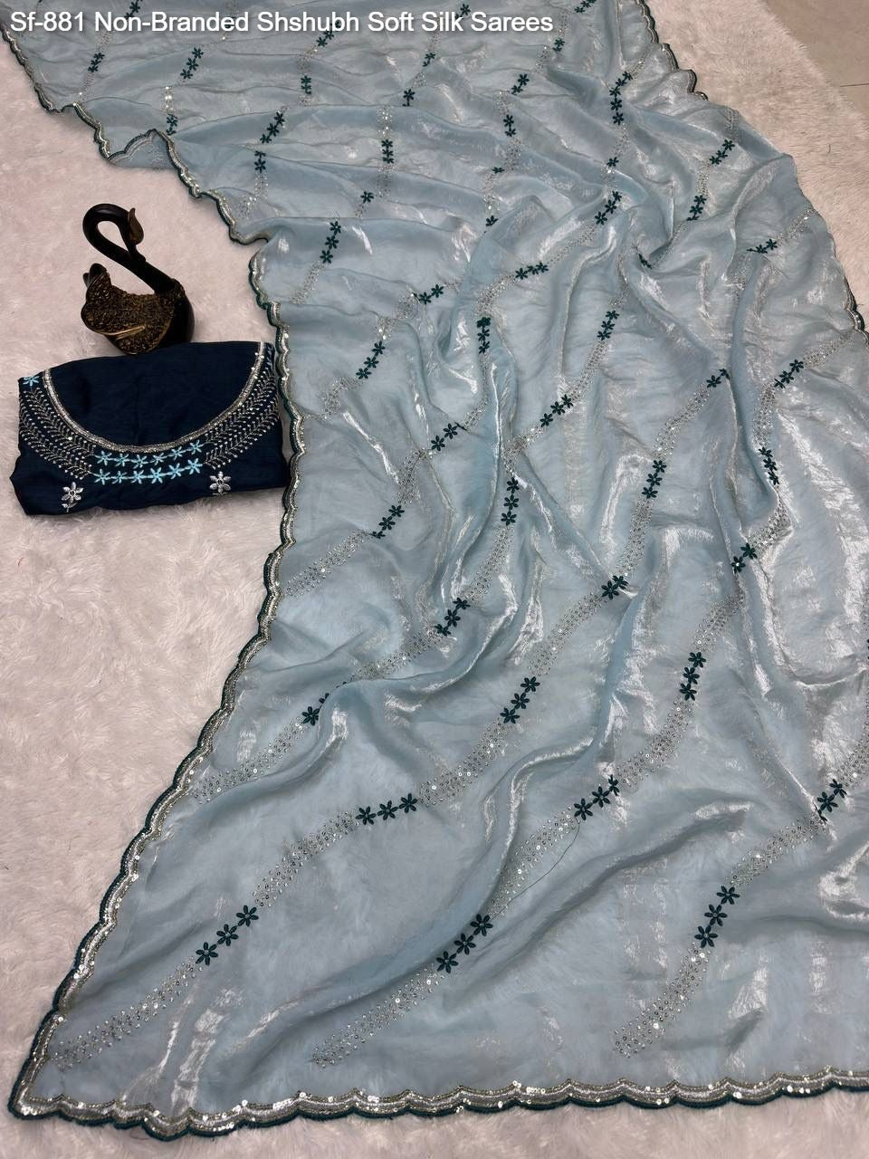 Sf-881 Non-Branded Shshubh Soft Silk Sarees