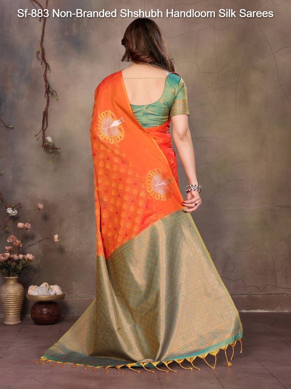 Sf-883 Non-Branded Shshubh Handloom Silk Sarees