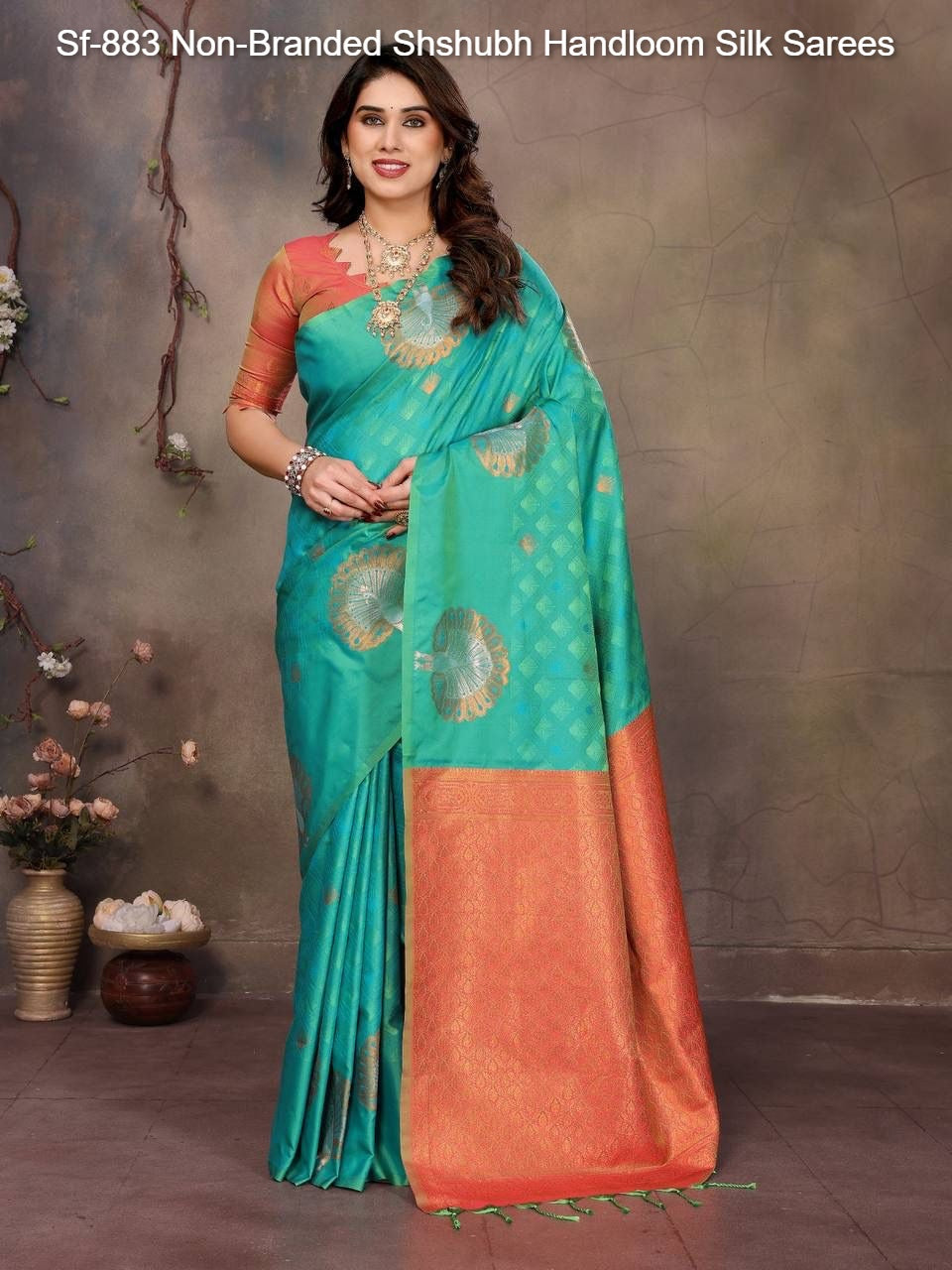 Sf-883 Non-Branded Shshubh Handloom Silk Sarees