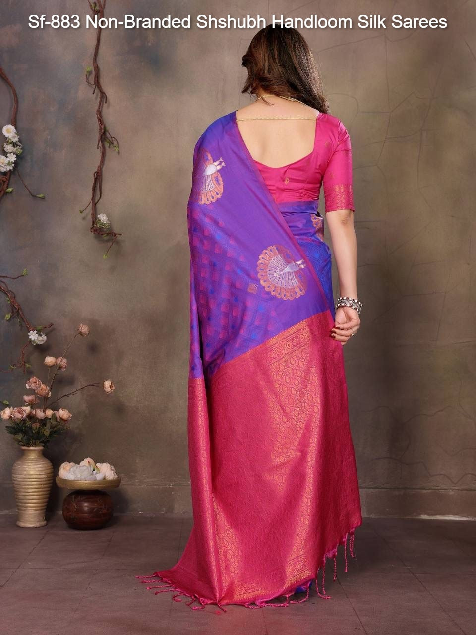 Sf-883 Non-Branded Shshubh Handloom Silk Sarees