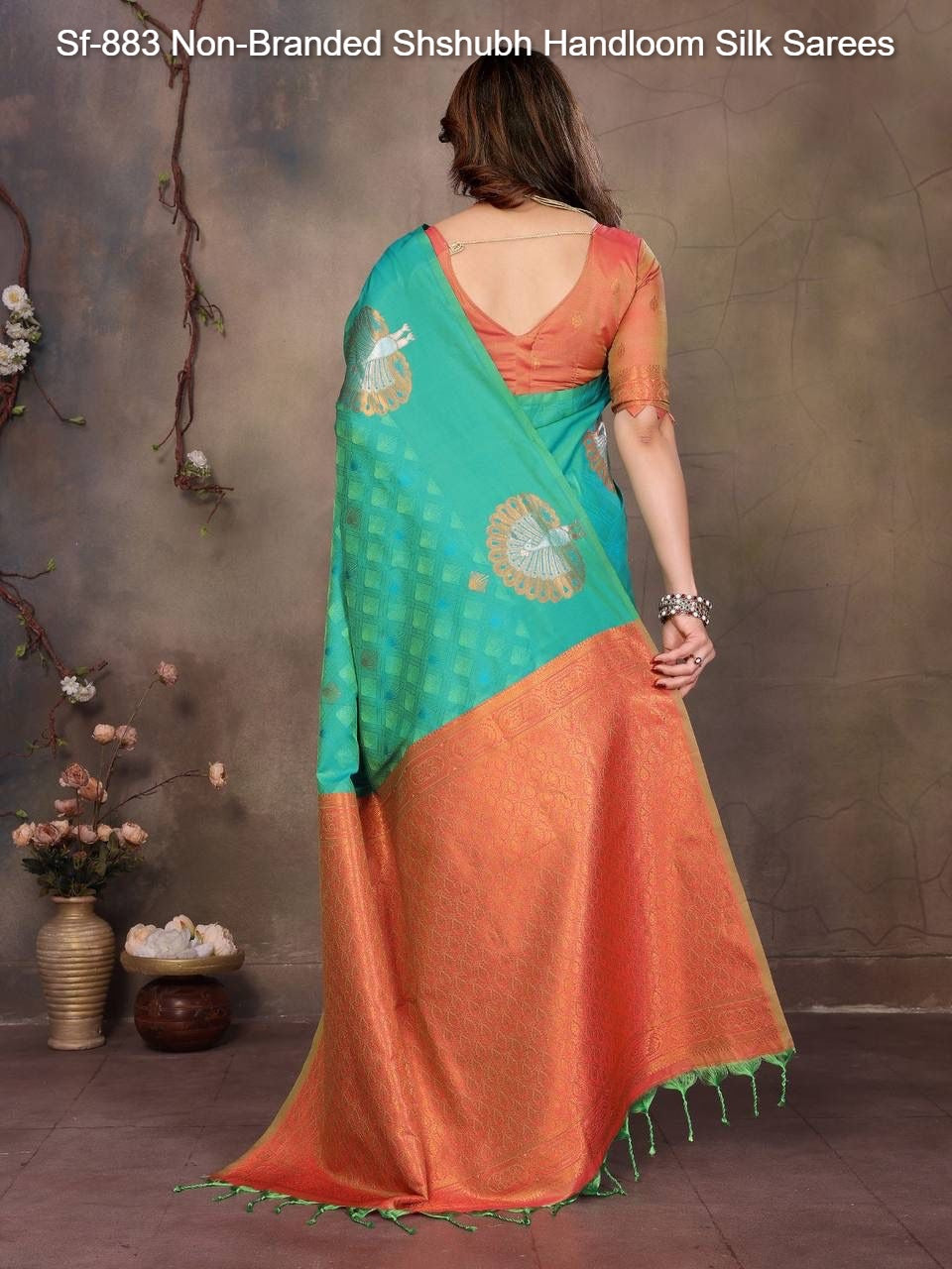 Sf-883 Non-Branded Shshubh Handloom Silk Sarees