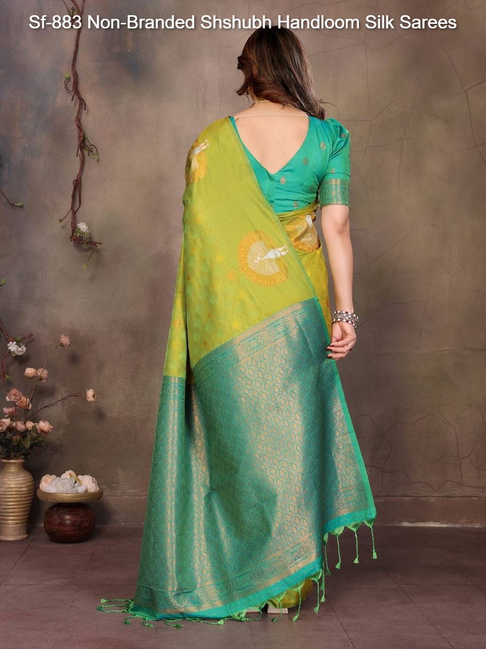 Sf-883 Non-Branded Shshubh Handloom Silk Sarees