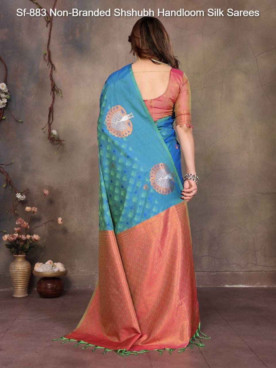 Sf-883 Non-Branded Shshubh Handloom Silk Sarees
