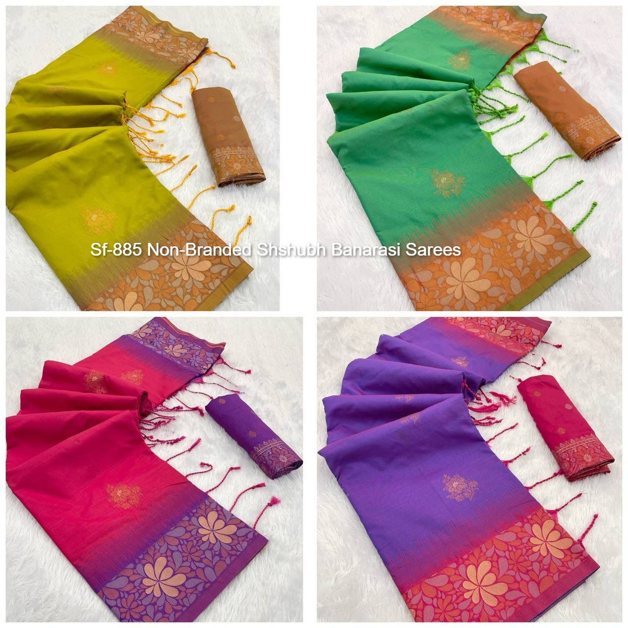 Sf-885 Non-Branded Shshubh Banarasi Sarees