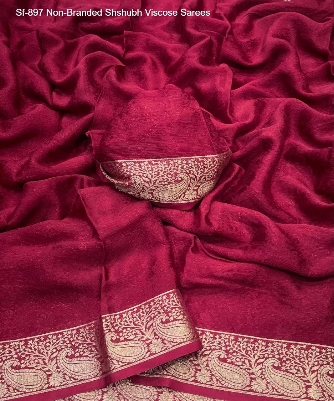 Sf-897 Non-Branded Shshubh Viscose Sarees