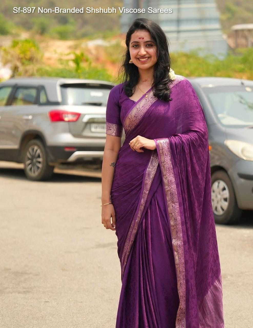 Sf-897 Non-Branded Shshubh Viscose Sarees