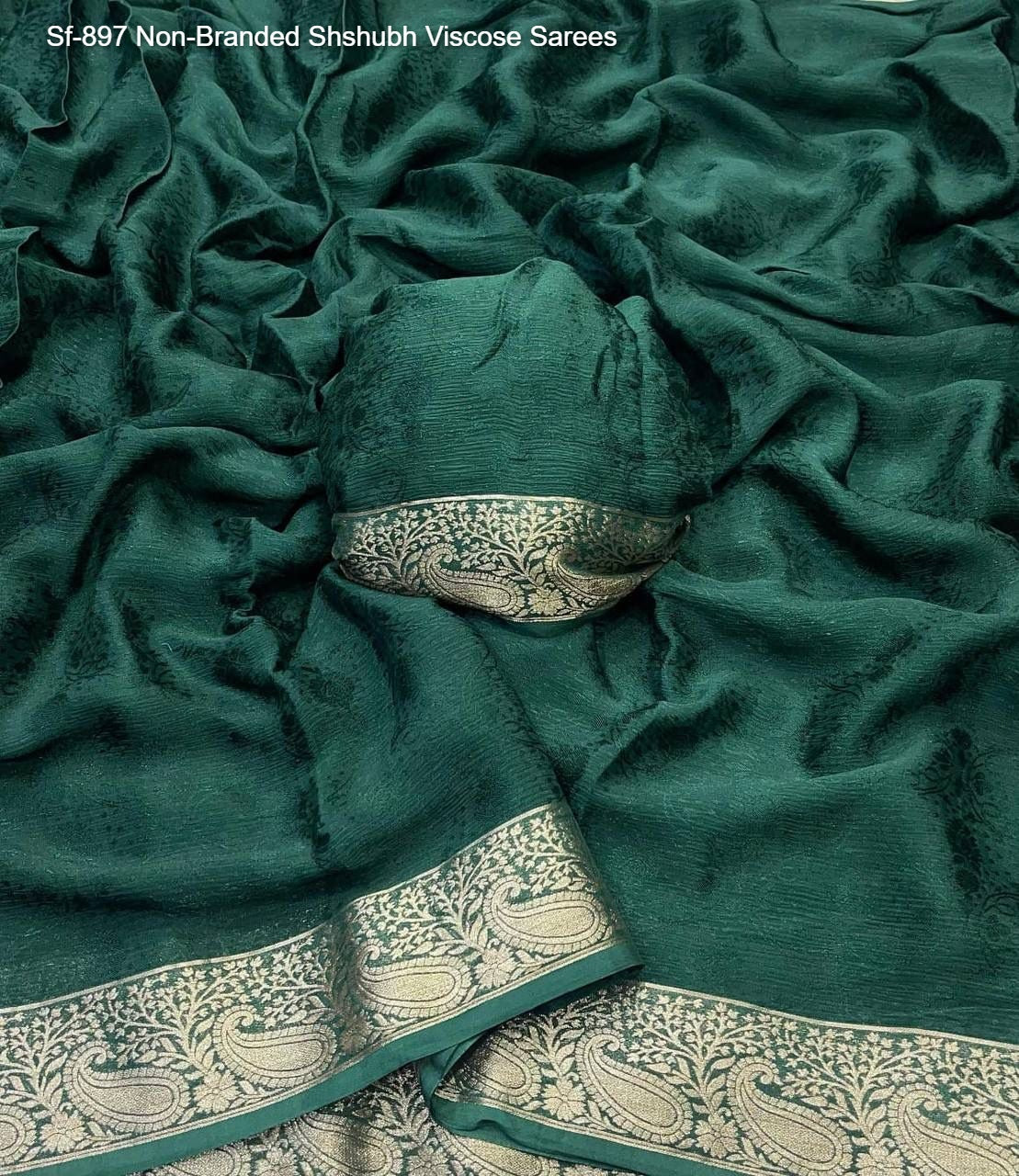 Sf-897 Non-Branded Shshubh Viscose Sarees