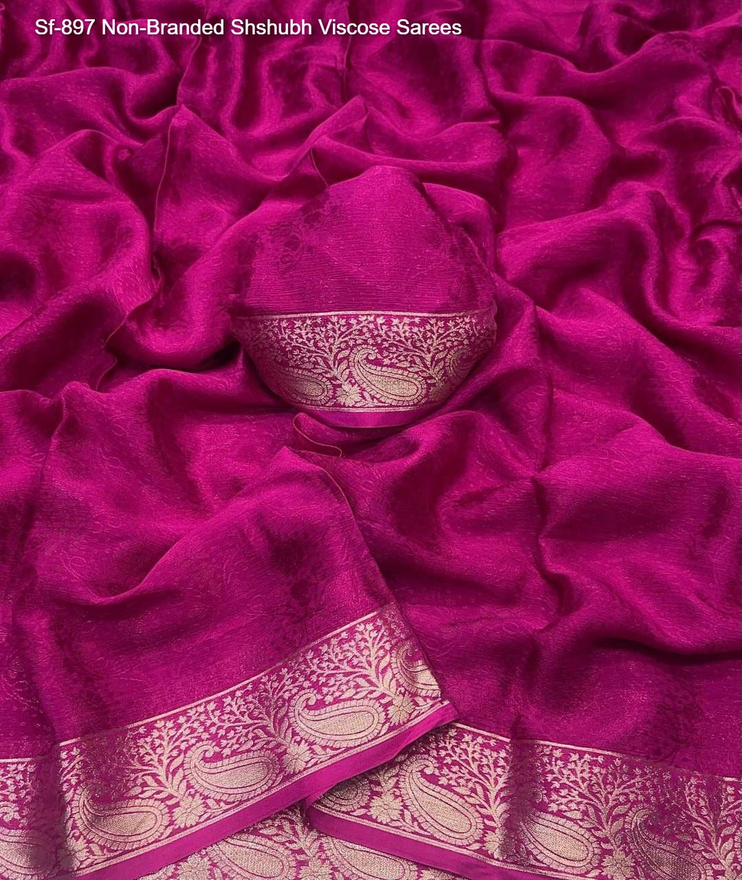 Sf-897 Non-Branded Shshubh Viscose Sarees