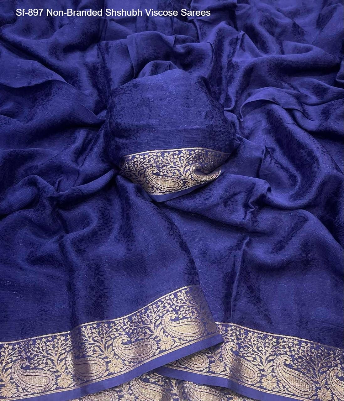Sf-897 Non-Branded Shshubh Viscose Sarees