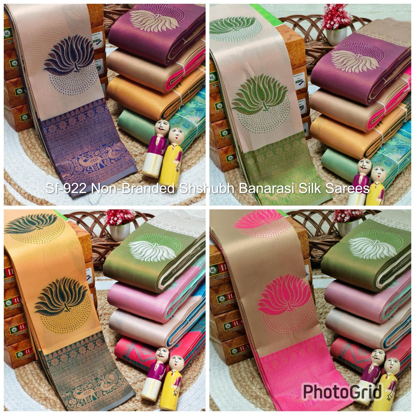 Sf-922 Non-Branded Shshubh Banarasi Silk Sarees
