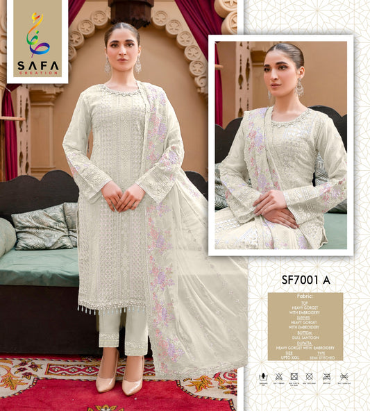 Sf7001-A Safa Creation Premium Georgette Pakistani Salwar Suits