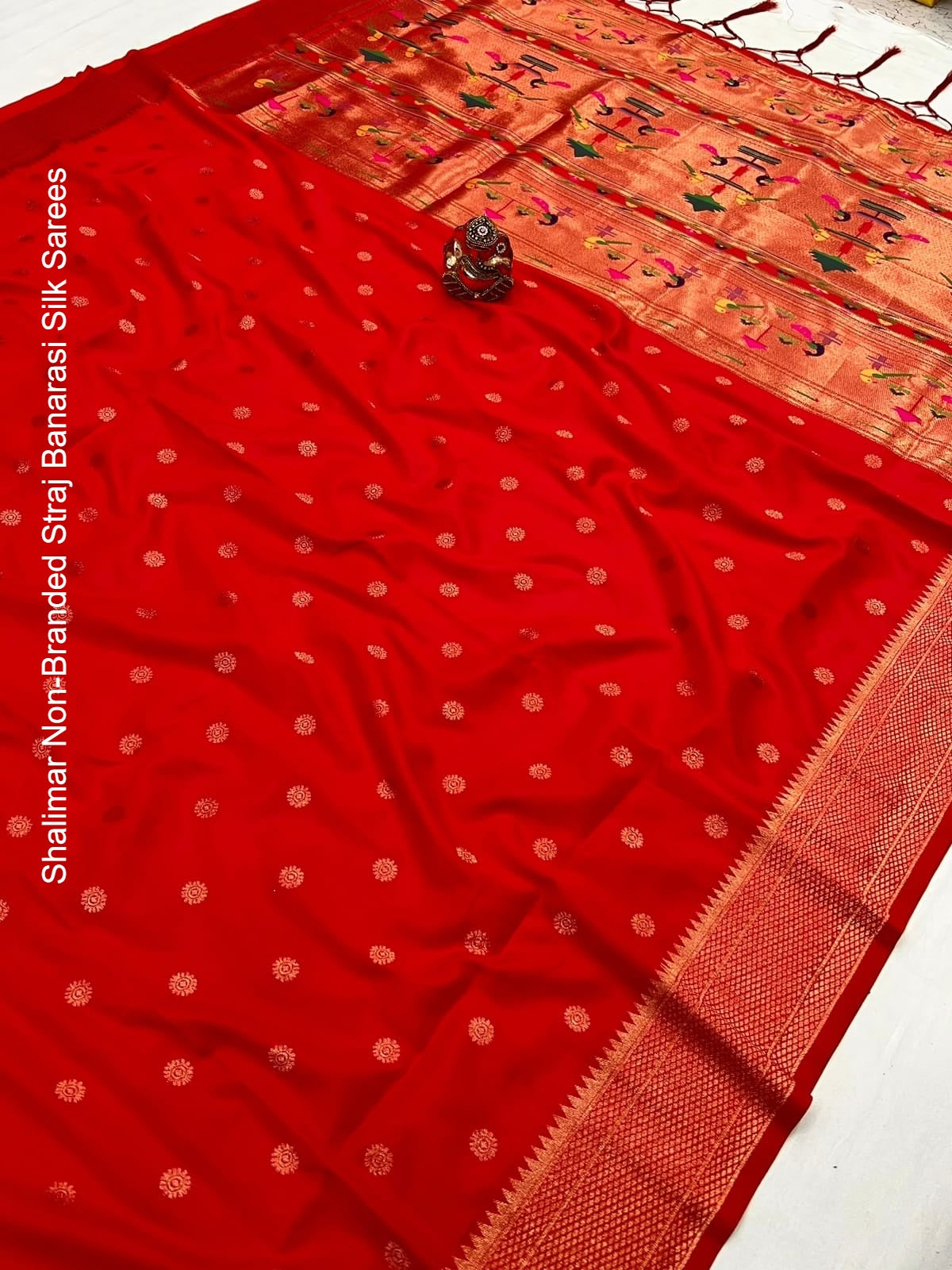 Shalimar Non-Branded Straj Banarasi Silk Sarees