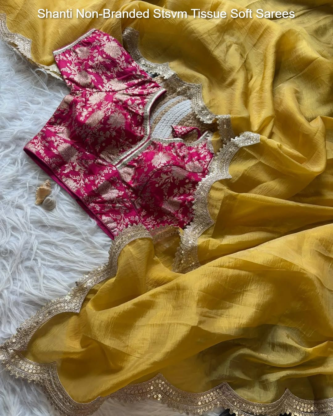 Shanti Non-Branded Stsvm Tissue Soft Sarees