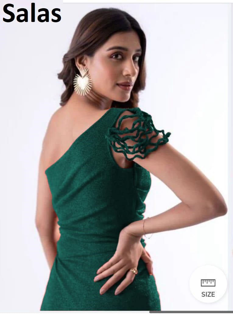 Shiny Salas Off Sleeves Western Dress