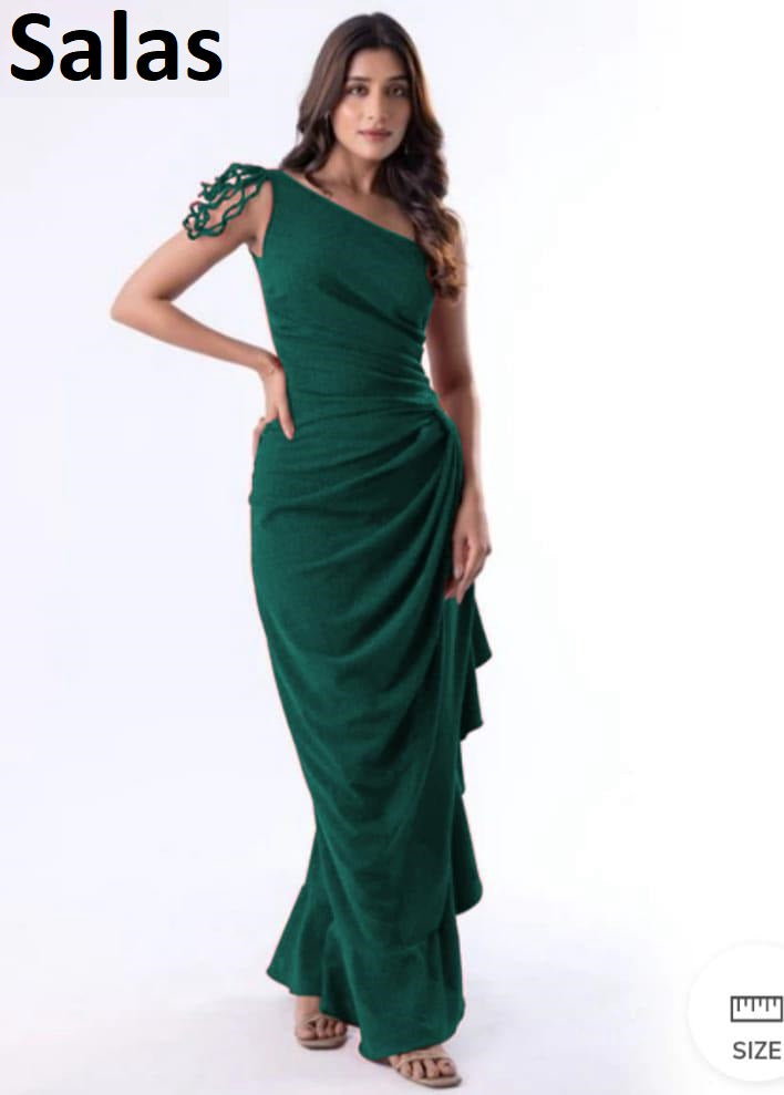 Shiny Salas Off Sleeves Western Dress