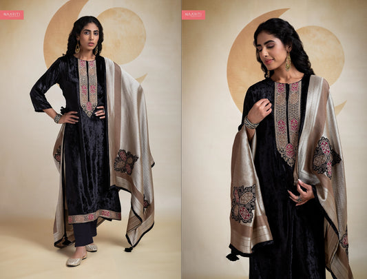 Shireen Naariti Handwork Velvet Suits
