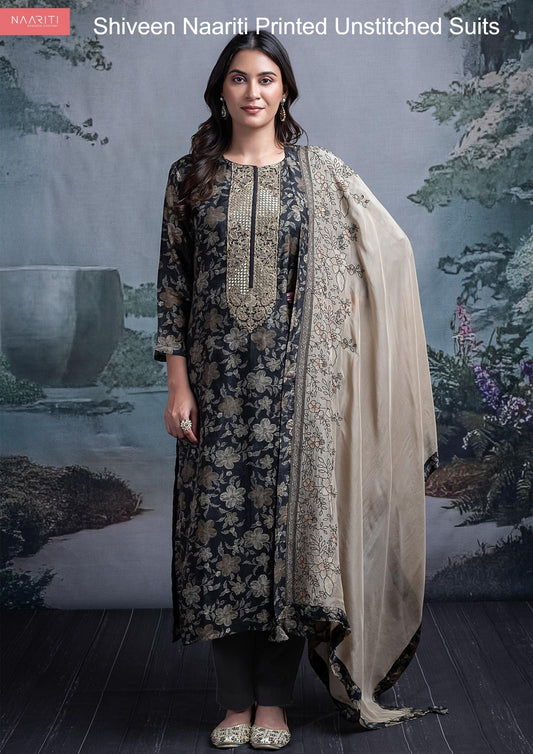 Shiveen Naariti Printed Unstitched Suits