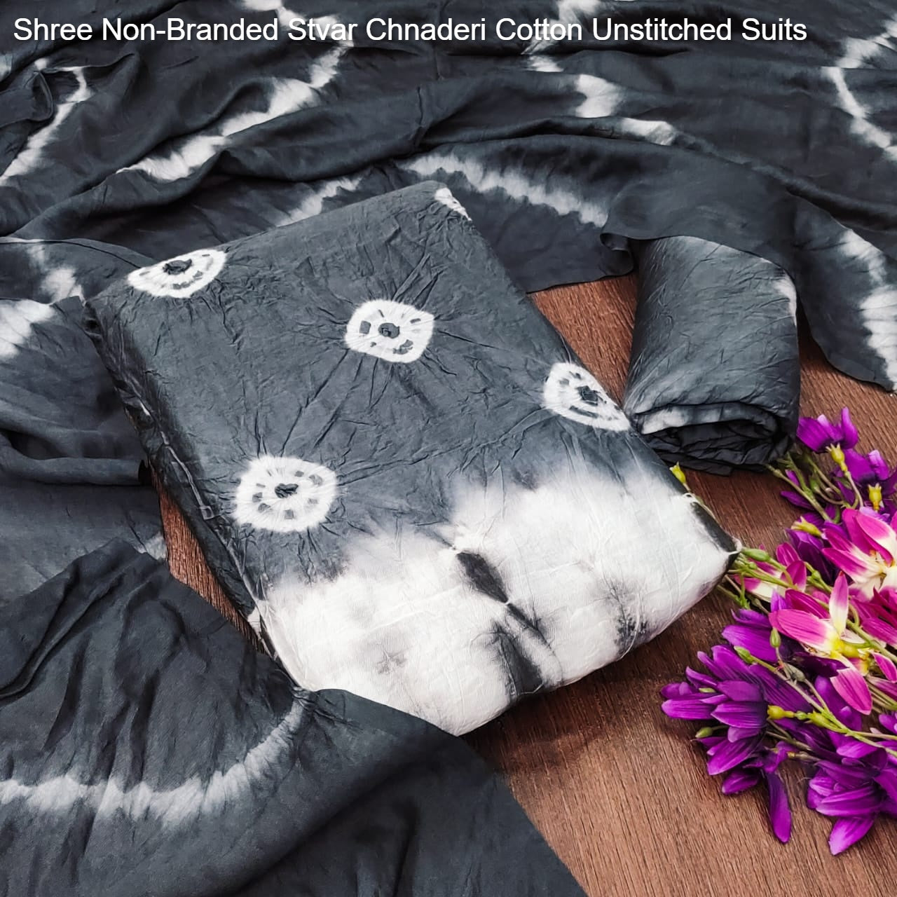 Shree Non-Branded Stvar Chnaderi Cotton Unstitched Suits