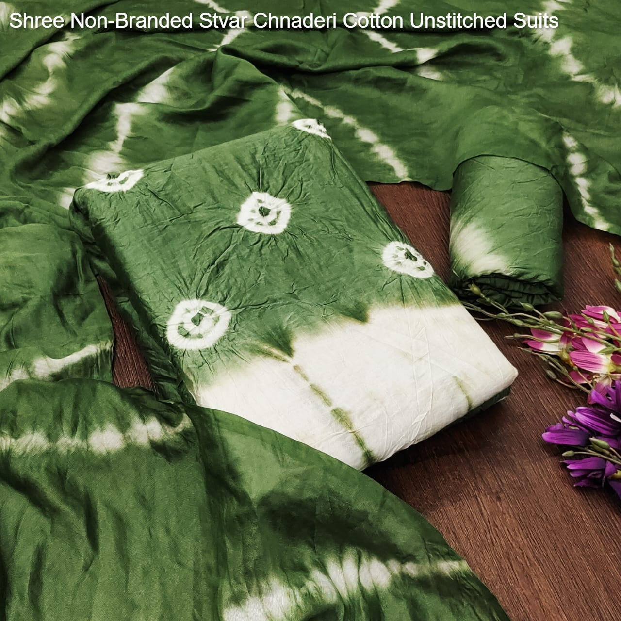Shree Non-Branded Stvar Chnaderi Cotton Unstitched Suits