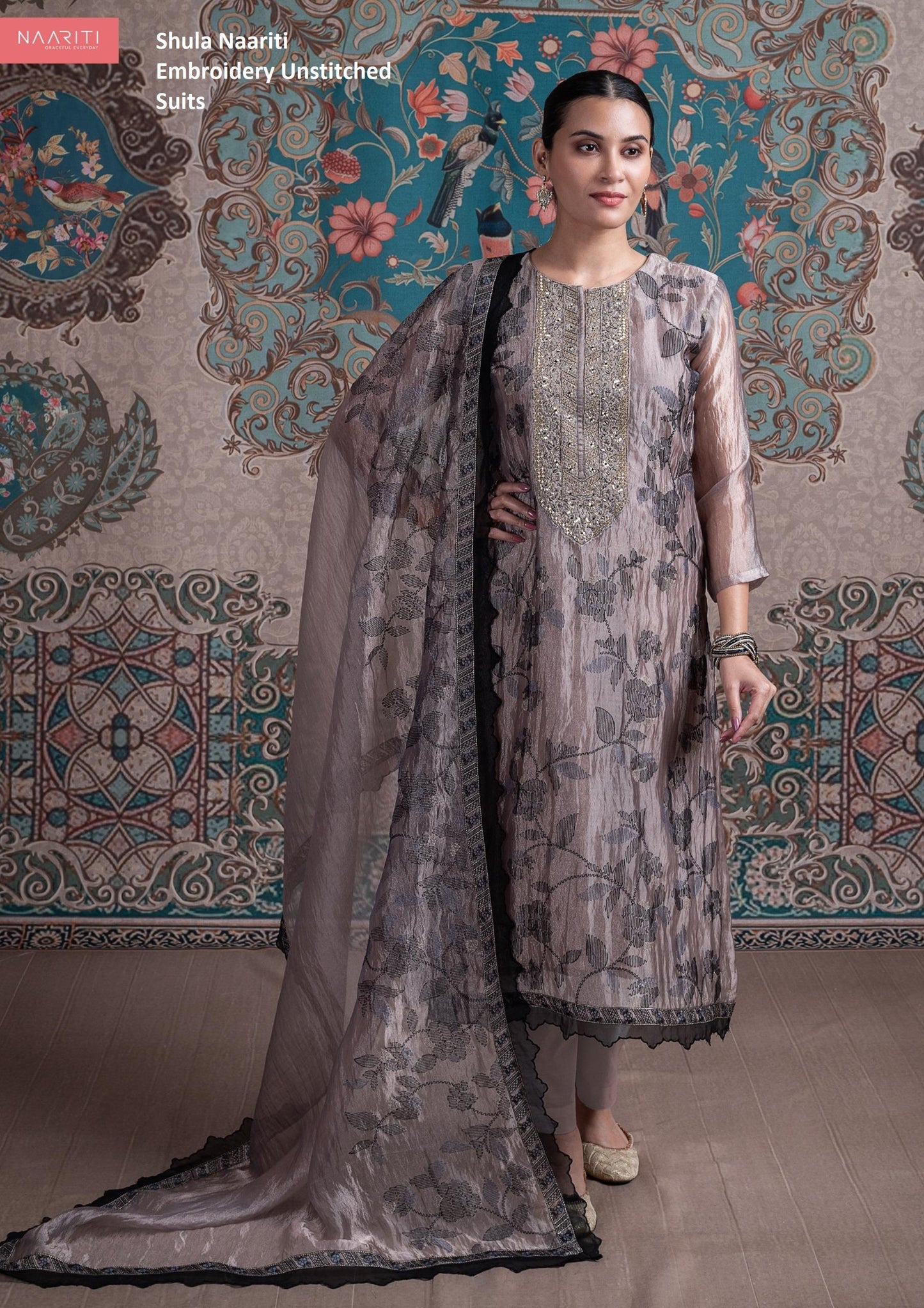 Shula Naariti Embroidery Unstitched Suits