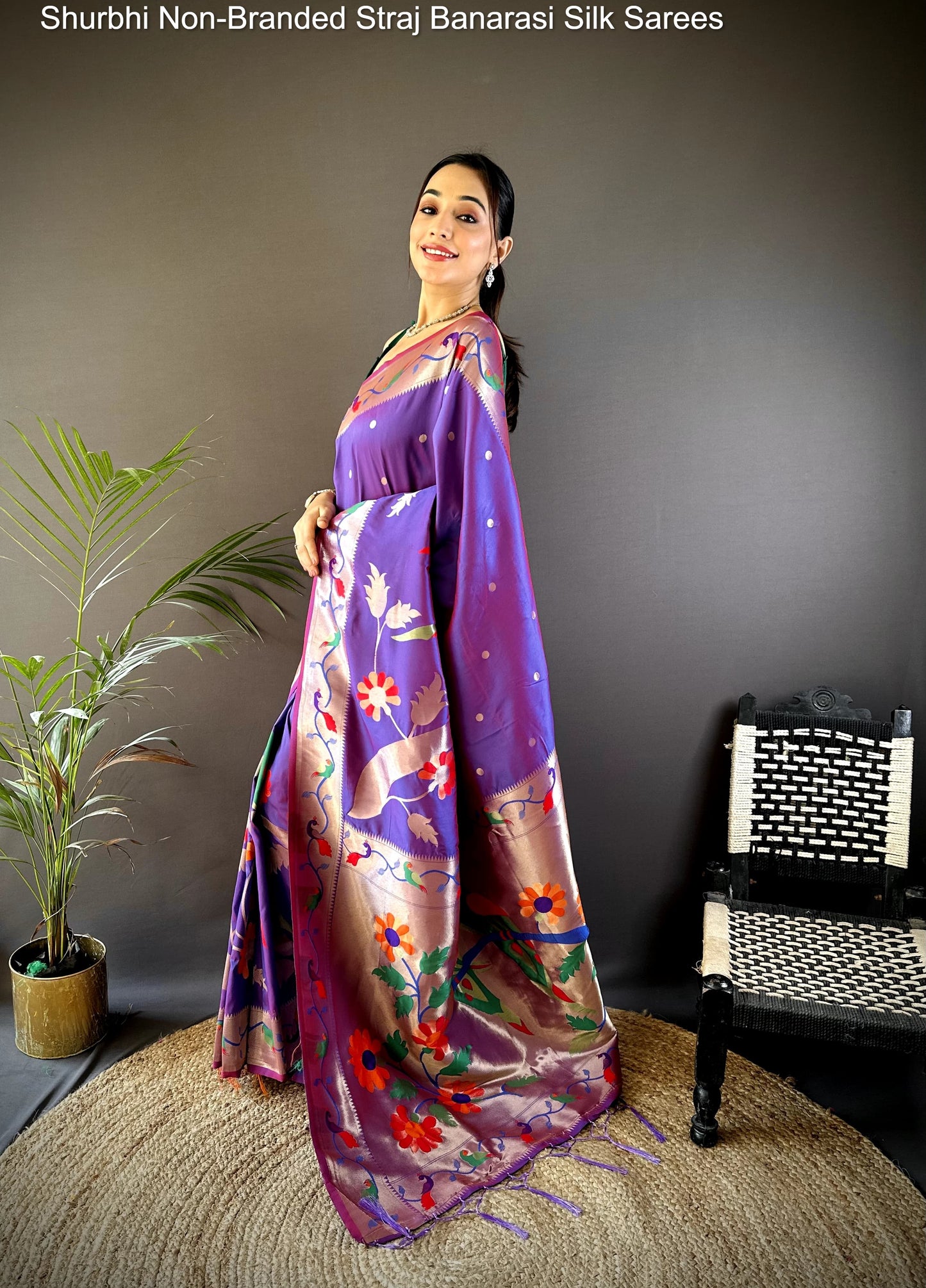 Shurbhi Non-Branded Straj Banarasi Silk Sarees