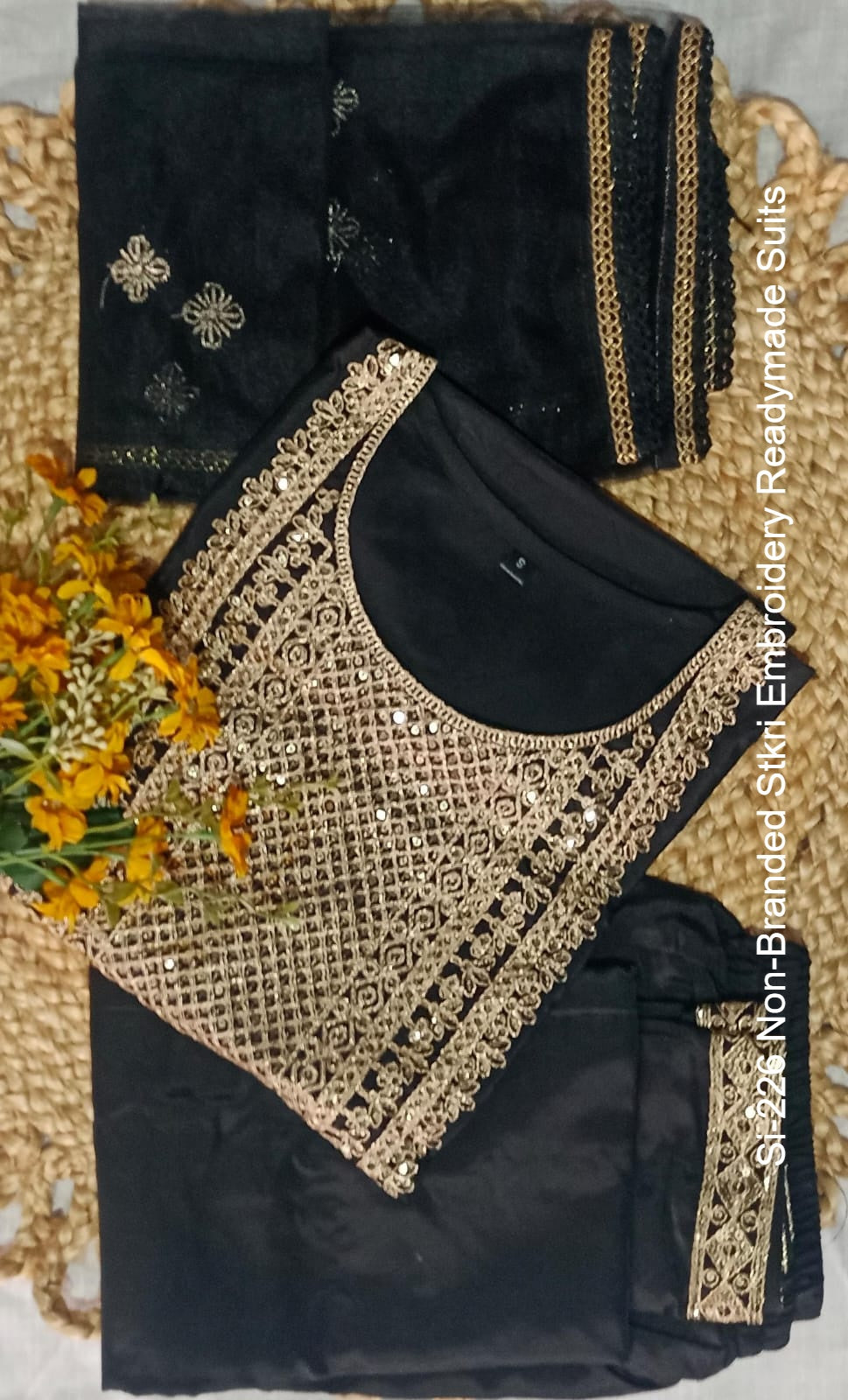 Si-226 Non-Branded Stkri Embroidery Readymade Suits