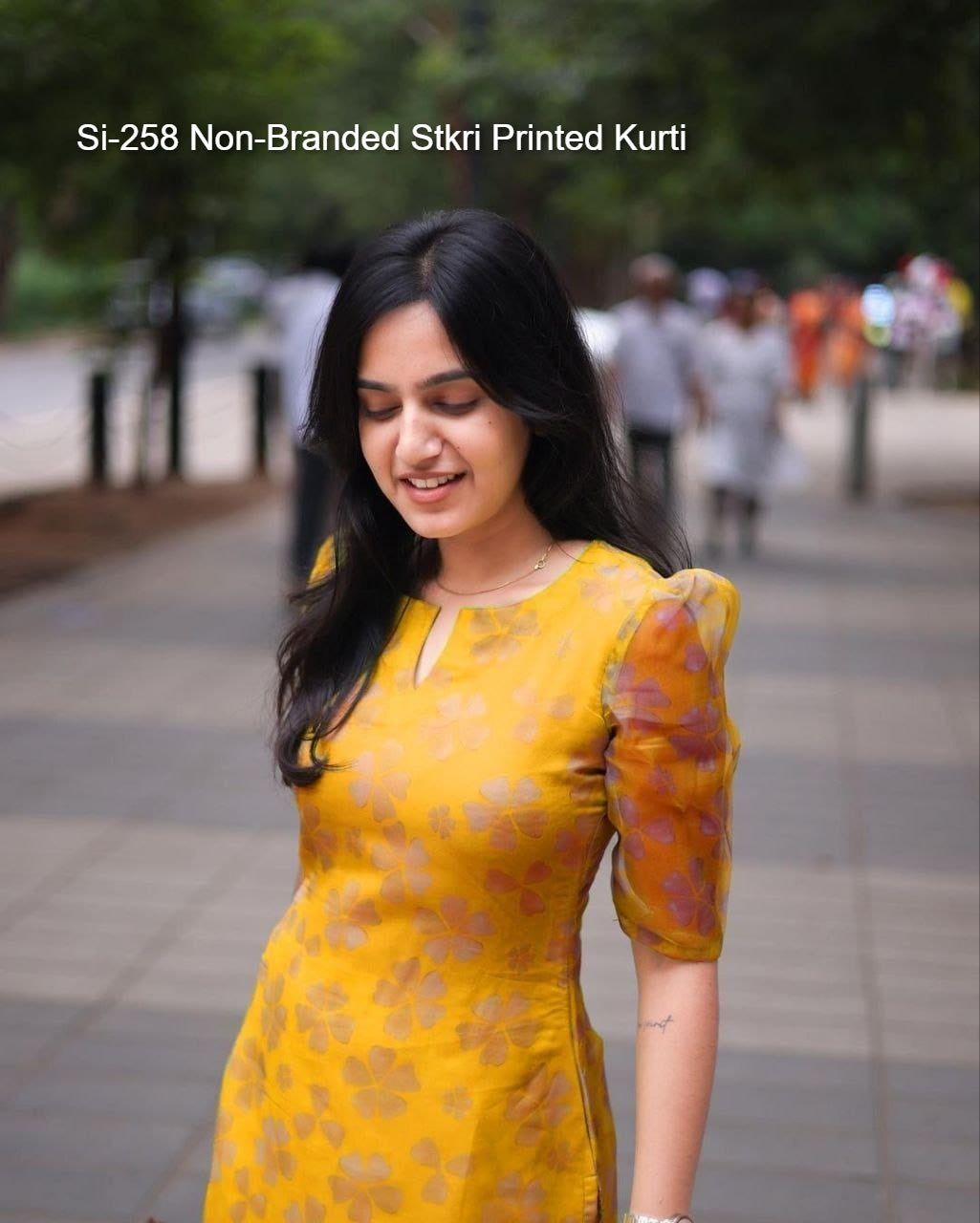 Si-258 Non-Branded Stkri Printed Kurti
