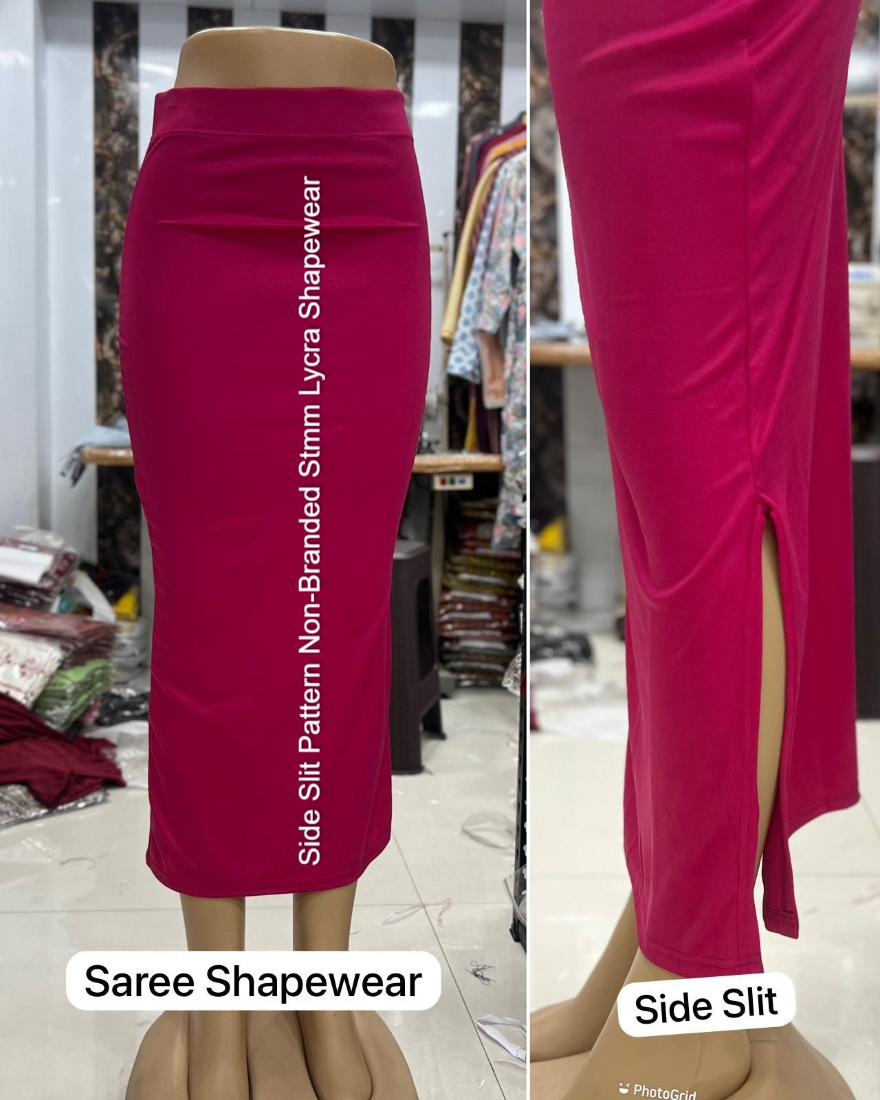 Side Slit Pattern Non-Branded Stmm Lycra Shapewear
