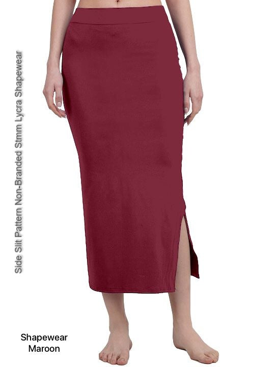 Side Slit Pattern Non-Branded Stmm Lycra Shapewear