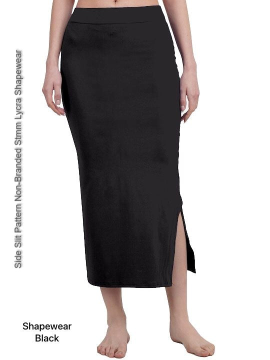 Side Slit Pattern Non-Branded Stmm Lycra Shapewear