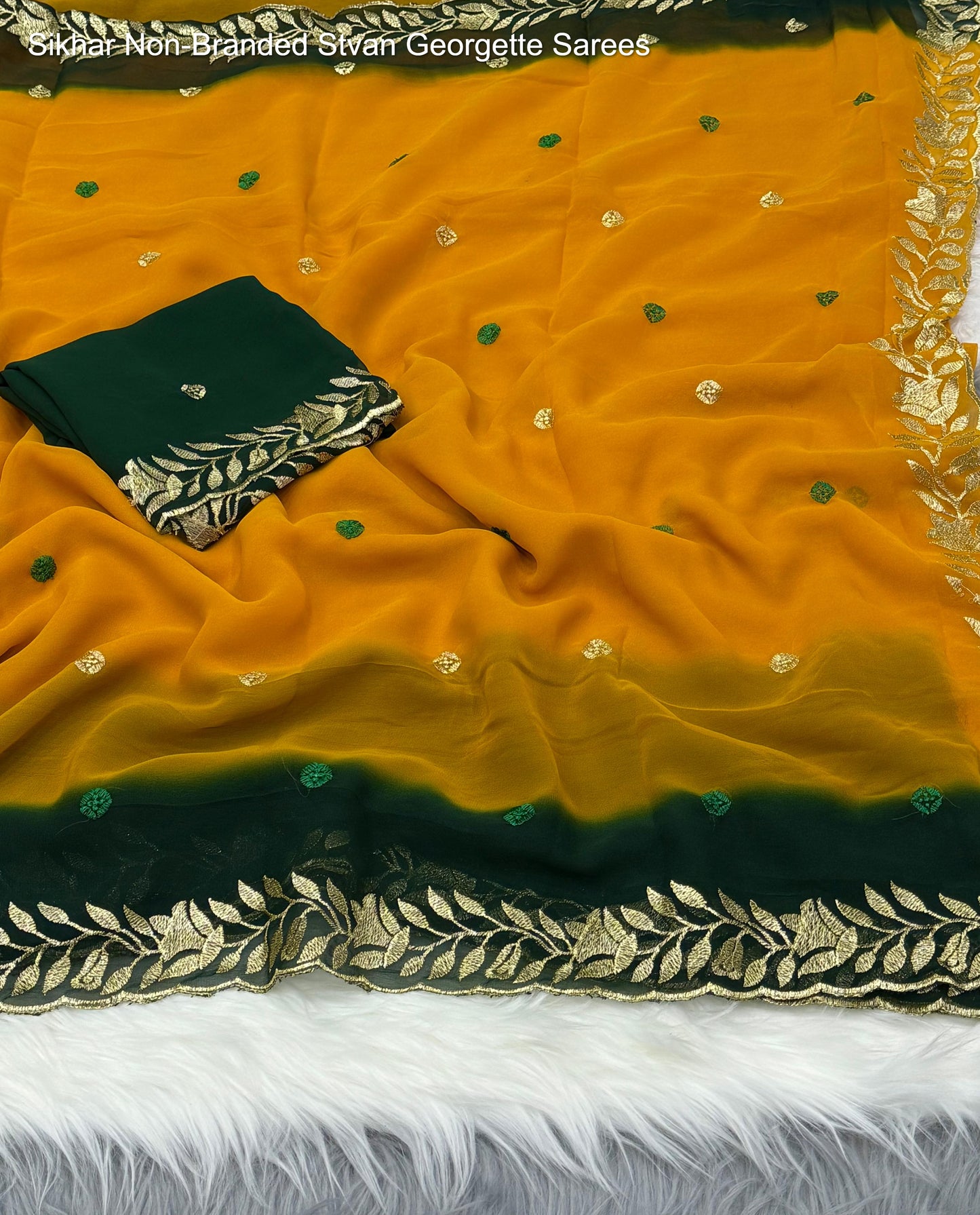 Sikhar Non-Branded Stvan Georgette Sarees