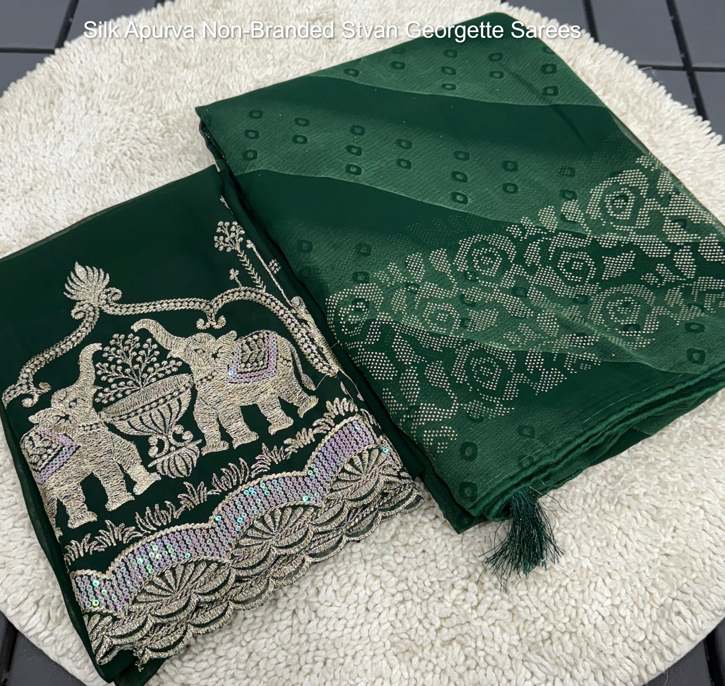 Silk Apurva Non-Branded Stvan Georgette Sarees