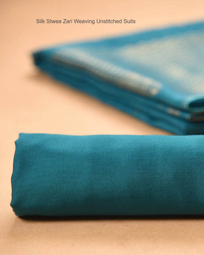 Silk Stwea Zari Weaving Unstitched Suits